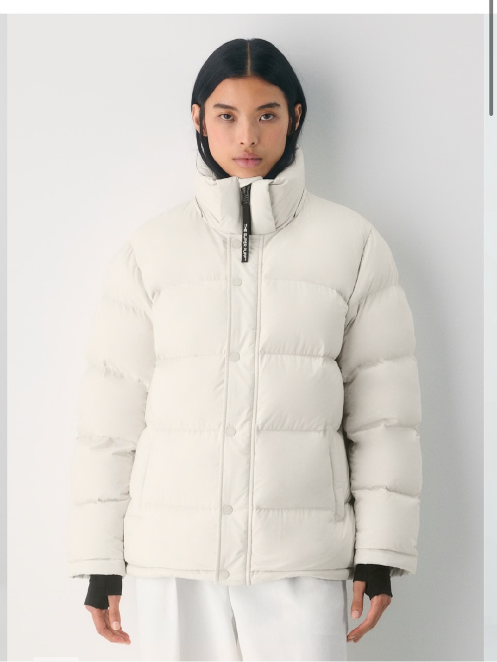 Aritzia White Super Puff
